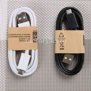 1m 3ft blanc noir v8 câble de chargement micro 5pin câbles usb pour Samsung S4 s8 s9 s10 s6 s7 note 8 9 htc lg blanc noir