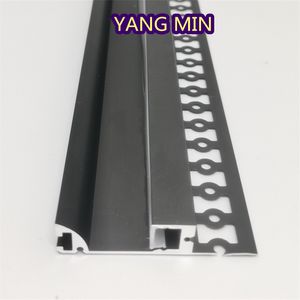 2m/pcs led bar lights Wall Aluminium LED Profile with Flange Trimless Recessed into Skirting Board for Architectural