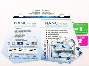 1 ml Nano Liquid Technology Screen Protector Temperred Verre pour iPhone Samsung 3D Edge incurvé Anti Sratch Temperred Glass Film6550899