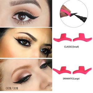 Modèle de tampon Eyeliner, 1 paire, modèles de pochoirs, maquillage professionnel, nouveau Style d'aile, facile à maquiller, aile des yeux pour femmes