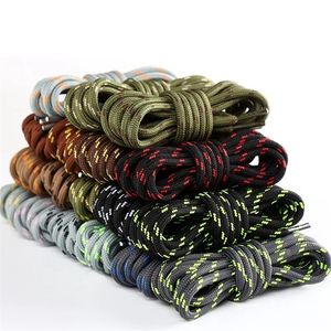 1 par de cordones redondos para exteriores, senderismo, deportes, cordones para zapatos, zapatillas para niños, cordones de zapatos, longitud 100120140160CM, cestas de cordones, 19 colores 220713