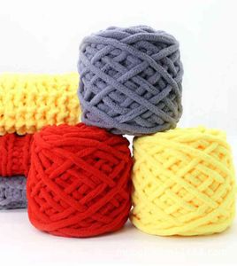 Hilos de algodón de algodón de leche suave de punto de punto 1pc 100gset Hilos de crochet de lana de chenille mezclados para hilos de bufanda de sombrero de bricolaje Lin7639998