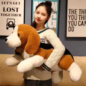 1pc 40/60 / 80 cm Beagles mignons Beagles Toys Soft Farmed Animal Dog Dolls Cushion Sleeping Plushie Companion for Children Baby 240402