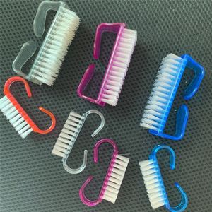 1 pc acrylique mini nail art dépoussiéreur brosse pour ponçage soins équipement de salon manucure outils et accessoires fournir 5 couleurs NAB019