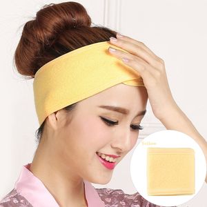 Diadema Facial ajustable, banda para la cabeza de maquillaje, toalla, gorro de ducha elástico para SPA, diadema Facial, accesorios para el cabello de Color, 1 ud.