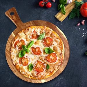 Planche à découper en bambou, 1 pièce, parfaite pour la Pizza, le fromage, la charcuterie et plus encore, fournitures durables et de cuisine