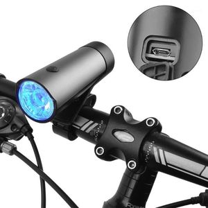 1 unid bicicleta luz MTB bicicleta 2600 mAh lámpara frontal faro luces LED impermeable USB recarga bicicleta de montaña accesorios de ciclismo1