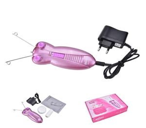 1 Pc lames électrique corps visage déplumeur fil de coton épilateur rasoir pour femmes rose Color9593959