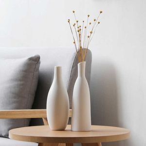 1 jarrón de cerámica, arreglo de flores para el hogar, jarrón pequeño Simple de estilo japonés, adornos de mesa, decoración de jardinería para el hogar 210623