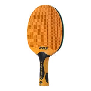 Raqueta de ping pong con mango largo de pez doble, raqueta de tenis de mesa de doble cara, pala de goma de plástico, pala de tenis de mesa, T200410, 1 ud.