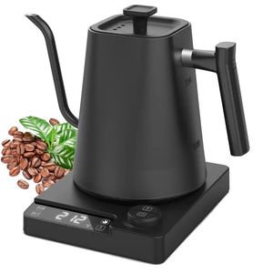 1pc Electric Gooseneck Kettle, Electric Kettle With Display, Automatic Shut Off, Coffee Kettle Temperature Control Hot Water Boiler, Quick Heating Electric Pot