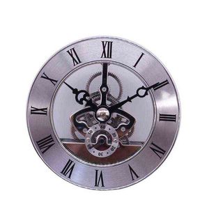 1 unid engranaje reloj de pared decorativo ligero plata engranaje de plata reloj de pared metal para amigos amigos regalos antiguo reloj movimiento movimiento H1230