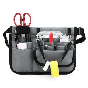 1pc Enfermera Organizador Cinturón Fanny Pack 13-Pocket Bolsa de cintura Bolsa Caja para Medica Tijeras Kit de cuidado Herramienta 210708