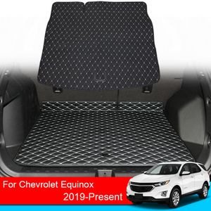 1 alfombrilla de cuero PU para maletero trasero de coche para Chevrolet Equinox 2019-presente, bandeja impermeable para revestimiento de carga, almohadilla para suelo, accesorios para automóviles