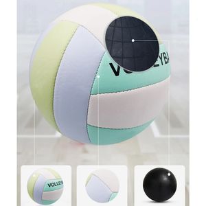 1PC Taille 5 Volleyball Rubberpvc Ball Sports Sand Sand Beach Playground Gym jouer une formation portable pour en plein air 240407