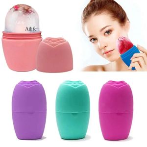 1pc Produits de beauté de soins de la peau soulevant l'outil de contourage des plateaux de glaçon en silicone globe ices balles masseur de visage