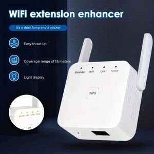 1pc Ultimate WiFi Extender Booster - Amplifie le signal pour 60 appareils couvre 9860 Sq. pi. - Configuration rapide, port Ethernet, amplificateur de signal sans fil domestique