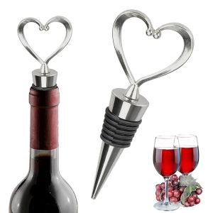 1 tapón para botella de vino en forma de corazón/bola, vino tinto, bebida, preservador de champán, corcho, recuerdos de boda, regalos de Navidad para amantes del vino 1014