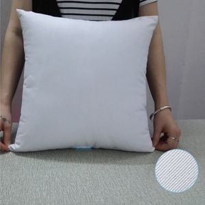 1 Uds. Funda de almohada de sarga de algodón de todos los tamaños funda de almohada blanca Natural sólida funda de cojín en blanco perfecta para artesanos vinilo de transferencia de calor HTV