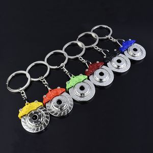 LLavero con forma de frenos modificado para coche, colgante de llave de motocicleta para hombre, pastillas de freno de disco, colgante de llavero en la cintura, 1 Uds.