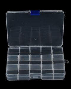 Boîte à outils pratique pour leurres de pêche, 1 pièce, boîtes de matériel en plastique transparent, boîte de piste de pêche avec 15 compartiments, Whole8723345