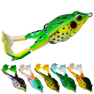 1 PPCS Doble hélices Frog Wobbler Bait Soft Jigging Fishing Lures 95mm13g Crankbait artificial Minnow Topwater Fishing Tackle