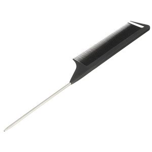 1 pièces mode chaude noir peigne à dents fines épingle en métal antistatique Style de cheveux Rat queue peigne coiffure beauté