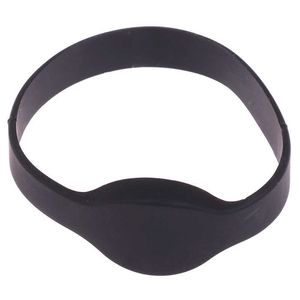 1Pcs ID 125KHz EM4100 TK4100 RFID Waterproof Wristband Bracelet Silicone Keyfobs Read Only Black Tag Access Control Card