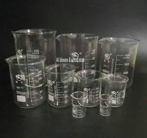 1 PCS/lot 50 ml à 2000 ml Transparent gradué verre bécher laboratoire tasse à mesurer volumétrique verrerie chimie expérience outil