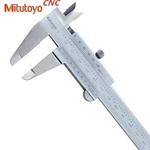 1 unids Mitutoyo CNC Calipers Vernier Caliper 0-150 0-200 0-300 0.02 Micrómetro de precisión Medición de herramientas de acero inoxidable 210810