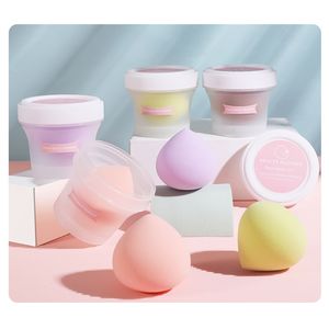 1 pièces pêche cosmétique bouffée maquillage éponge mignon fond de teint correcteur visage poudre beauté éponge cosmétiques outils