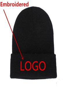 1 PPCS personalizado de gorro de gorro de gorro bordado sombrero de invierno para hombres gorro de gorro de beanie tapa de invierno unisex calavera entera3401570