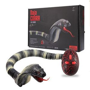 1pcs plastique infrarouge télécommande COBRA drôles gadgets de nouveauté de nouveauté des blagues pratiques simulation de simulation animal grièvement rc serpent jouet mésicamie jouet