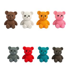 1 pièces populaire en plastique ours en peluche Miniature fée jardin pâques Animal Figurines fête cadeau décoration de la maison accessoires