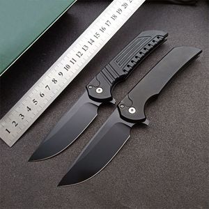 1Pcs Top Quality Mordax Flipper Tactical Folding Knife CPM-20CV Black Blade CNC Aviation Aluminum Handle Outdoor EDC Pocket Folder Knives