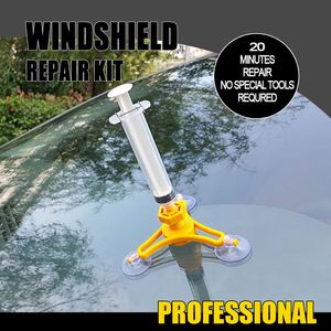 1 ensemble d'outils de réparation de pare-brise de voiture bricolage Kit de réparation de fenêtre de voiture ensemble d'outils de réparation de pare-brise en verre pour accessoires automobiles de fissure HHA52