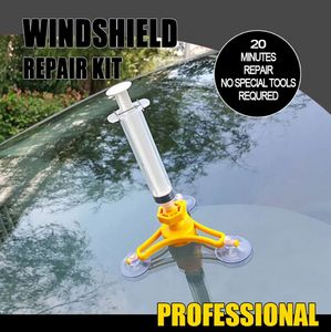 1 ensemble d'outils de réparation de pare-brise de voiture bricolage Kit de réparation de fenêtre de voiture ensemble d'outils de réparation de pare-brise en verre pour accessoires Auto de fissure C185