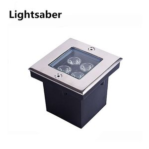 1W 4W 5W LED jardín exterior subterráneo cuadrado enterrado lámpara de inundación impermeable AC85-265V barra/escenario/piso de jardín iluminación exterior