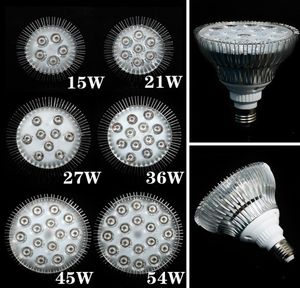1X luces de cultivo LED de espectro completo 21W 27W 36W 45W 54W E27 lámpara de cultivo LED PAR 38 30 bombilla para sistema hidropónico de plantas de flores Grow Box9315687