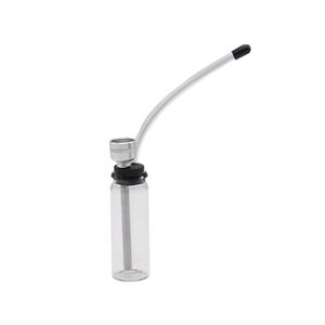 1X haute qualité mini fumer tuyau d'eau en verre petit shisha tuyau transparent portable mélange logos affichage emballage vente en gros tuyaux de narguilé