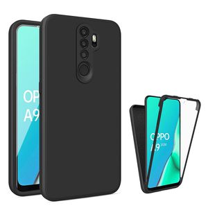 2.0MM 360 Full Body Liquid Silicone Cases All-Inclusive TPU Robuste Antichoc Pour OPPO A15 A74 A52 A72 A92 A53 A53S A33 A32 A94 A5 A9 A16 A6S A55 A94 A54 Realme 8 Pro