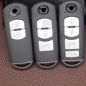 2 3 4 botones carcasa de repuesto para mando a distancia Fob para Mazda 3 5 6 CX-7 CX-9298f