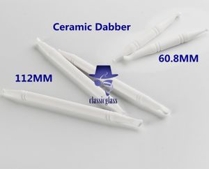 Céramique Dabber Céramique Nail Longueur 112mm 60mm Pour Huile Cire Outils Dab Rig mini outil de fumer