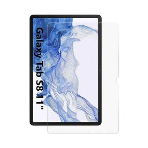 Protector de pantalla 2.5D para Samsung Tab S8 S9 A Advanced Tablet Vidrio templado Clear HD Radian Guard Shield con paquete al por menor