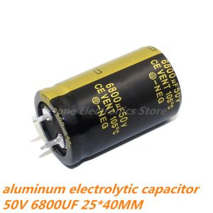 2-5pcs 50V6800UF 50V 6800UF 22x40 25x40 mm Capacensador electrolítico de aluminio de alta calidad ESR de baja impedancia de baja impedancia