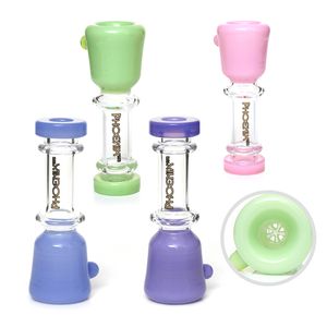 Pipes de 3,5 pouces accessoires fumeurs du nara jamorçoile tabac à colorant mini-tuyau en verre petites tuyaux de main pour le brûleur à huile DAB Couleur mixte Factory en gros