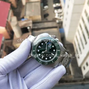 4 couleurs Watch Super Arf Factory Version 904L Steel Cal.3135 Mouvement automatique Mouvement 40 mm vert c￩ramique C￩ramique Lumineuse Dive Men de bracelet Bo￮te en plastique cadeau