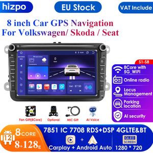 Radio con GPS para coche Android 2 Din para VW / Skoda Octavia Golf 5 6 Touran Passat B6 Polo Jetta 2din Autoradio Multimedia RDS