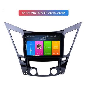 Lecteur DVD de voiture GPS stéréo automatique 2 Din pour HYUNDAI SONATA S YF 2010-2015 avec lien miroir obd carplay