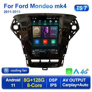 2 Din voiture dvd Radio Android 11 pour lecteur de Type Tesla pour Ford Mondeo 4 mk4 2010-2013 2014 multimédia GPS 2din Carplay stéréo